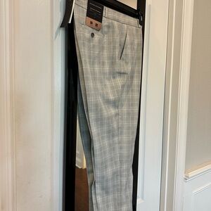 Banana Republic Avery Gray Plaid Dress Pants Slim Fit
